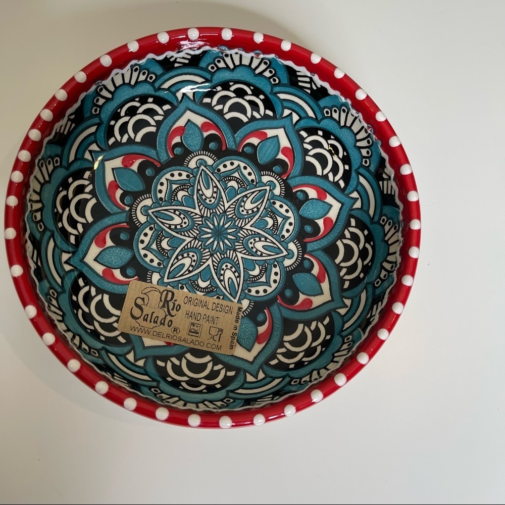 Del Rio Salado HandPainted Serving Bowl - Picture 2 of 9